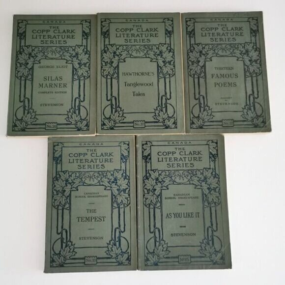 Antique Copp Clark Literature Series Set 5 Books HANDWRITING Shakespeare Study - Picture 3 of 8